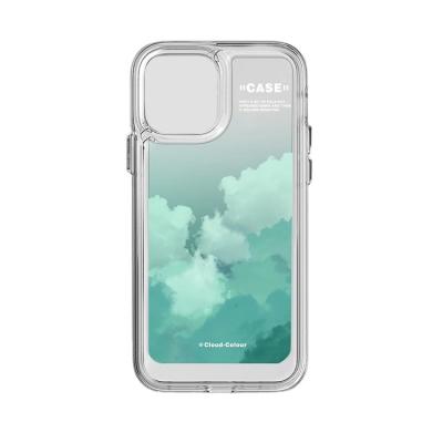 China High Quality Shockproof Phone Case For iPhone 13 12 11 pro X XR XS 7 8 Max Plus Luxury Colorful Cloud Mountain Shockproo Clear Acrylic for sale