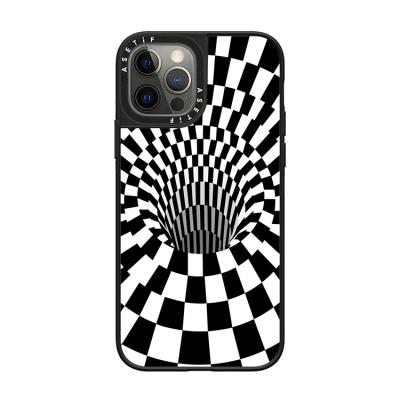 China Girl 2022 New Designers Retro Plaid Grid Checkerboard Phone Case For iPhone 13 12 11 xs 8plus Real Phone Size for sale