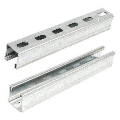 China Construction Pre Galvanized Uni Strut Brackets Stainless Steel C Channel C Channel Steel for sale