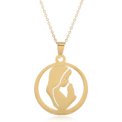 China BOHEMIA Fashion 18k Gold Stainless Steel Mom Necklace For Women NS10290 Wholesale for sale