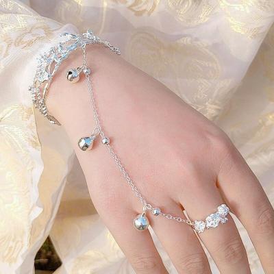 China Vintage Fashion Silver Bracelet Ring Connected Sets For Women ND2202272 Wholesale for sale