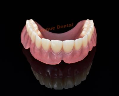 China Lightweight Acrylic Partial Dentures Customizable Acrylic Dental Plate for sale