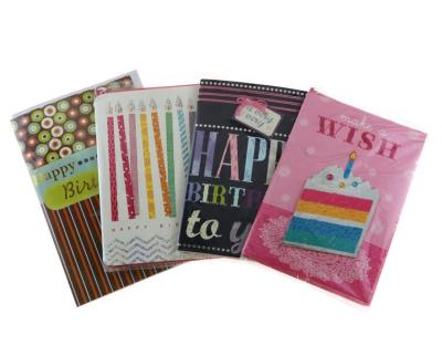 China India Factory Direct Printing Happy Birthday Customized Creative Greeting Cards Best Wishes Cheap Price for sale