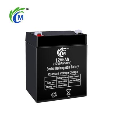 China Hot Sale 1.5kg Long Cycle Life 90*70*101*106mm Lead Acid Battery Sealed Deep Cycle 12V5Ah Lead Acid Battery for sale