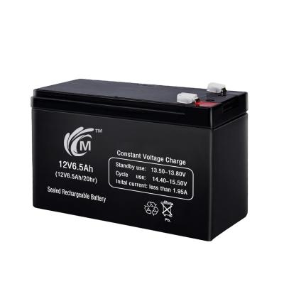 China Long Cycle Life 12V6.5Ah 151*65*94*100mm Outstanding Quality 1.95kg Battery Charger Sealed Lead Acid Auto 12v Batteries for sale