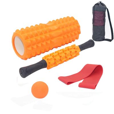 China Relax Muscles Cheap Massage Foam Roller Mace Roller Three Piece Yoga Column Equipment for sale