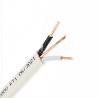 China Indoor Residential Wire 14/2 300V Nmd90 Copper Or Solid Aluminum Core Indoor Non-Metallic Cable for sale