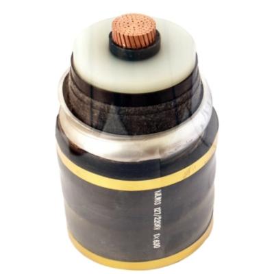 China Construction 127/220kv Copper Conductor XLPE Insulated PVC Sheath Corrugated Aluminum Power Cable for sale