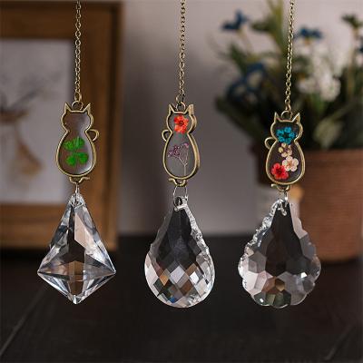 China Hanging Gifts Crystal Shine Prism Pendant Europe Garden Decoration Window Ornament Dropshipping for sale