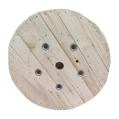 China For Cable 2000mm Clamp Diameter Flange Thickness 60mm Solid Wood Cable Spool for sale