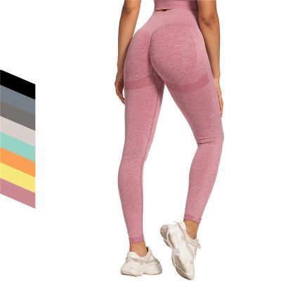 China JSMANA Seamless Custom Workout Butt Lift High Waist Women's Gym Yoga Pants Breathable Gaiters for sale