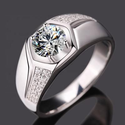 China Fashion Trendy Jewelry Customized Real Jewelry 18k Gold Moissanite Diamond Ring for sale