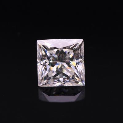 China Color change 8*8mm Princess cut D color VVS moissanite 3carat super high quality diamond for sale