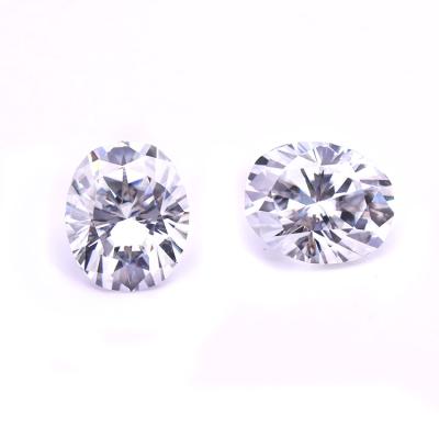 China Color Fire Or Game Synthetic Diamond Moissanite Oval Stone for sale