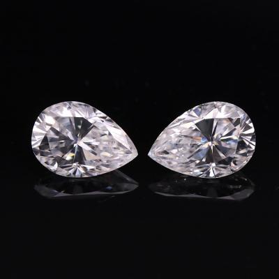 China Factory Price Jewelry Accessories Pear Moissanite Diamond Set or Color Fire for sale