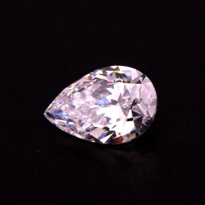 China Wholesale Fire Color Play Or Pear Shape White Synthetic Moissanite Moissanite Price Per Carat for sale