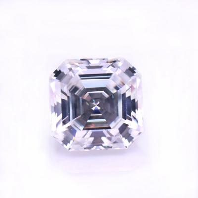 China Wholesale Price White Color Game or Fire Color Loose Asscher Gemstone Cut Moissanite Diamond for sale