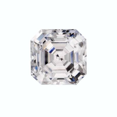 China Color Change 2 Carat Octavia Asscher Cut DEF White Color Moissanite Diamond For Jewelry Making for sale