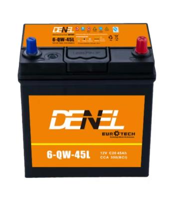 China Start Motor 12V 45AH Car Start Battery 6_QW-45 Auto Batteries For Car OEM Brand for sale