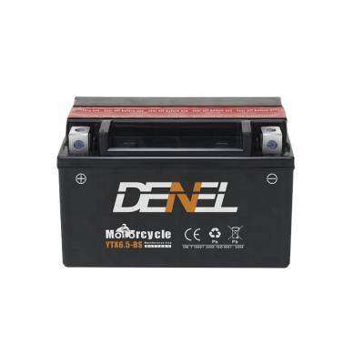 China Motorcycle / ATV DENEL YTX6.5-BS Motorcycle Lead Acid Battery for sale