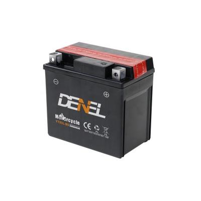 China High Quality 12V 4AH Motorcycle Starter Maintenance Free With Acid Bottle YTX5L-BS Motorcycle Battery for sale