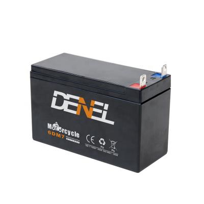 China 12v7ah 6DM7 lead acid battery moto cg 125 maintenance free bateria motorcycle battery 6AH for sale