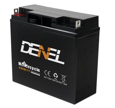 China 12v17ah battery generator 19amps battery diesel motorcycle 17AH for sale