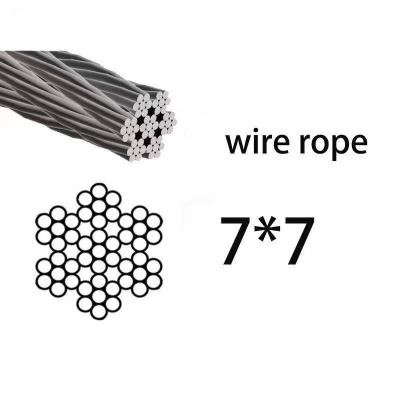 China MANUFACTURE Manufacturers Direct Electric Galvanized Hot Dip Galvanized, 7*7, 1*19, 1.0mm - 5.0mm High Quality Wire Rope for sale