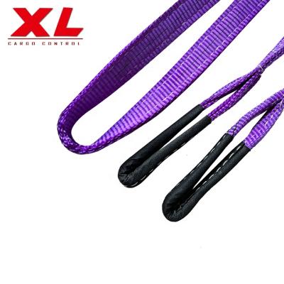 China Polyester Sling Safety Factor Standard With Tie Down OEM ODM Factory Heavy Duty Webbing Spears Flat for sale