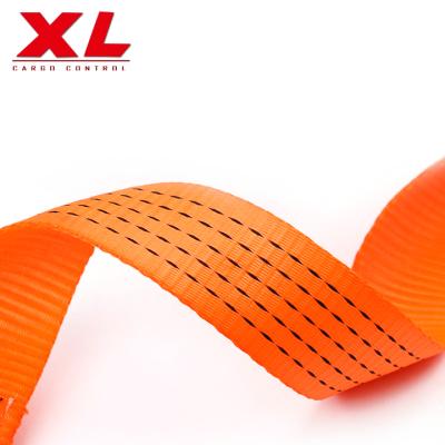 China 100% high tenacity polyester webbing belt used for tow straps and ratchet straps for sale