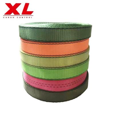 China High Quality Polyester 30mm Yarn Strap Lashing Webbing Strap With Low Price Polyester Webbing for sale