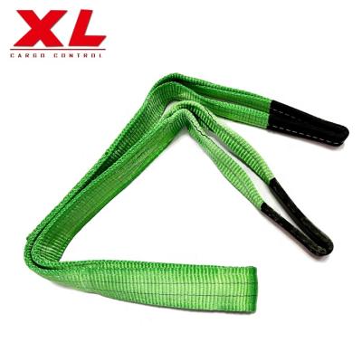 China Goods Lifting Safety Factor High Tenacity Polyester Heavy Loading Flat Sling With Low Price Webbing Sling for sale