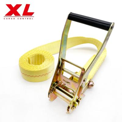 China 100% Polyester High Tenacity Yarns 2 Inch 50MM 5000kgs High Quality Endless Ratchet Lashing Belts For Cargo Lashing To Tie Down Straps for sale