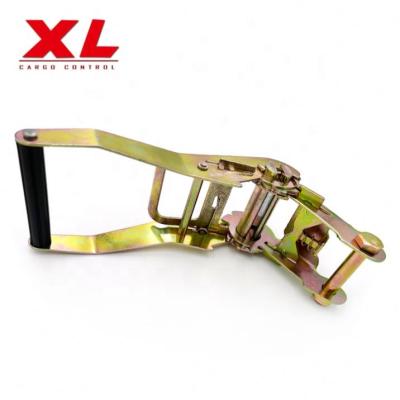 China 50mm Polyester Webbing 50mm Ratchet Buckle Zinc Alloy Cargo Lashing Tie Down Strap 3000kgs Break Strength for sale