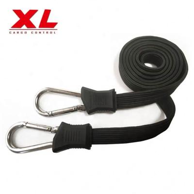 China 100% High Tenacity Polyester Yarn Small Cargo Heavy Duty Colored Elastic Bungee Latex Rubber Yarn With Metal Clips for sale