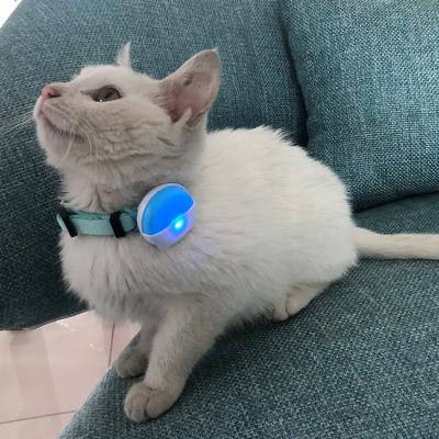 China Geo-fence LED Sensor Lights Long Standby NBIOT Tracking Collar Mini Pet Tracker GPS 4G For Cat for sale