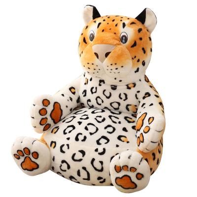 China Forest Animal Cartoon Duck Dog Eco-friendly Soft Sofa Plush Toy Leopard for sale