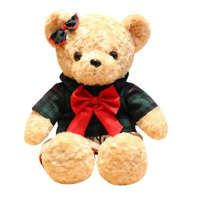 China Korea Factory Eco - Friendly Plush Stuffed Toys Teddy Bear Plush Toy With Clothes for sale