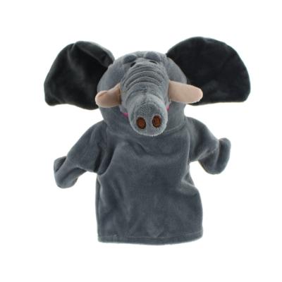 China Eco-friendly Custom Gray Elephant Plush Toy Plush Hand Puppets for sale