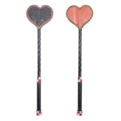 China Slave BDSM Sex Toys For Bondage Couples BDSM Kit Sex Whips Flogger Heart Train Fantasy Slave Long Stick Flogger Paddle Cosplay Adult Game Sex Toys For Couples for sale