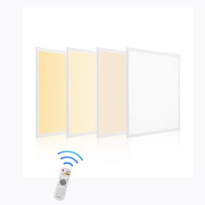 China Modern Ready Adjustable White Aluminum Body 40W Wireless Dimmable Led Panel Light 2700-6500K LED 600x600 Panel Light for sale