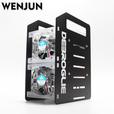 China WENJUN Aluminum 6 LAYER Multi-Layer Mechanical Hard Drive Rack 3.5INCH HDD HDD Expansion Bracket for chia hard drive storage for sale