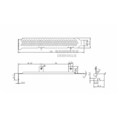 China High Quality Interl P3600 SSD WENJUN Bracket For Kingston HyperX Predatory SSD Drive Full-height Bezel 12CM Long Solid State Partition for sale