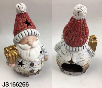 China Creative Christamas Mini Home Decoration Father Christmas Design Candle Holder for sale