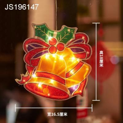 China Simple Bell Design Christmas LED Hanging Pendants With Sucker for sale