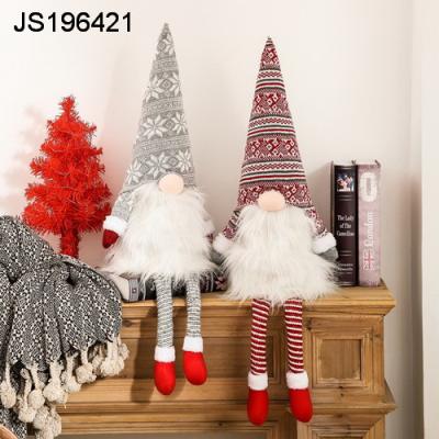 China Simple set of two gnomes design nonwoven hanging legs ornaments for sale