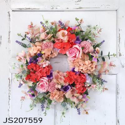 China New Simple Style Bulk Garland Artificial Flower And Grass Garland For Home Door Decoration for sale