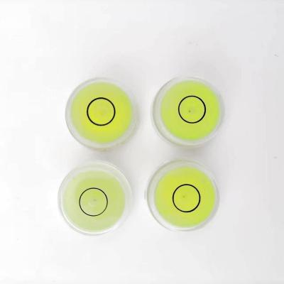 China High Accuracy Types Level Gauge Mini Small Level Bubble Circular Survey Leveling Round Bubble Spirit Level Vial With Holes for sale