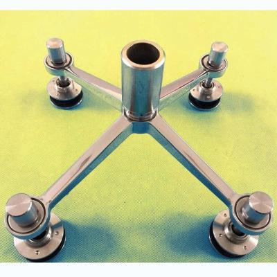 China Customized Anti-corrosion 316 (CF8M) STAINLESS STEEL SPIDER GLASS FITTINGS FOR STRUCTURAL GLASS CURTAIN WALL for sale