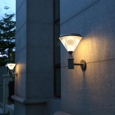 China New Residential Led Solar Wall Mounted Light Head High Brightness Waterproof Solar Garden Light for sale